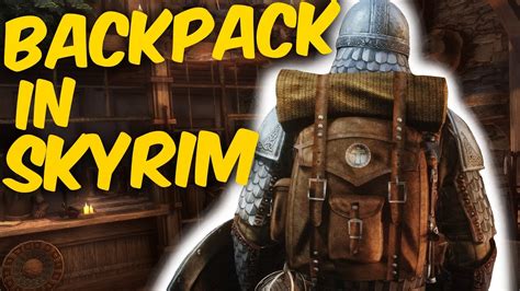 how to craft backpack skyrim.